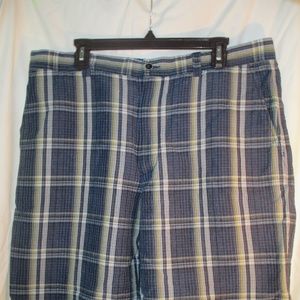 Tommy Bahama Men's Yellow Gray Plaid Shorts Sz 38